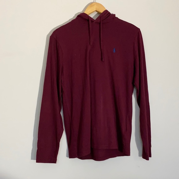 Polo Hoodie Lightweight | Burgunde Small USED | - Picture 1 of 5